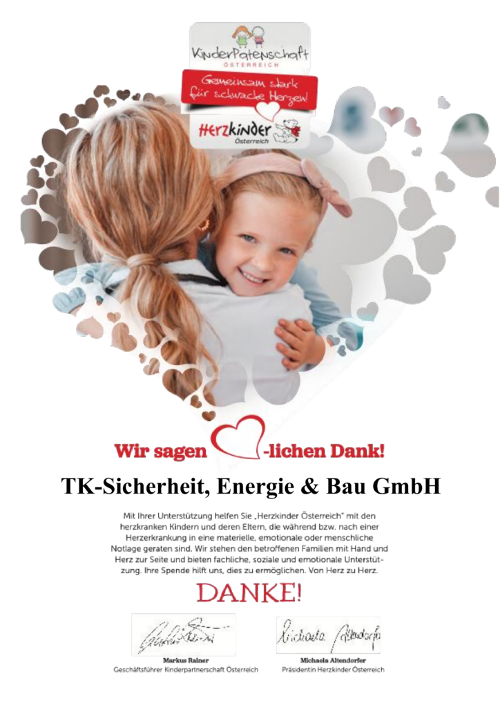Urkunde_TK Sicherheit, Energie & Bau GmbH